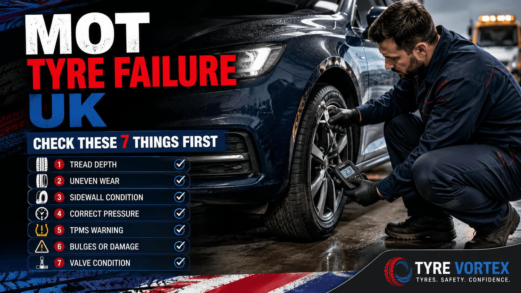 MOT Tyre Failure UK